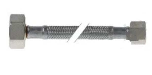ACCF34D38D - Flexible tressage inox - 3/4 droit x 3/8 droit - DN8 - Lg. 1,5m
