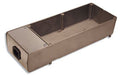 BAC-T300W Bac d'évaporation des eaux de condensation par résistance électrique autorégulée incorporée Matière : aluminium P = 300W - alim. 230V. Dim. 320 x 120 x H.70 mm Capacité : 1,5 L Evaporation : 0,3 L/h Câble 1,8 m