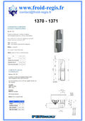 Fiche technique Charnières 1370 - 1371 – Fermod