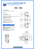Fiche technique Charnières 362 - 363 – Fermod