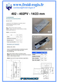 Fiche technique Charnières 402 - 402PV – Fermod