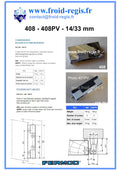 Fiche technique Charnières 408 - 408PV – Fermod