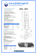 Fiche technique Charnières 472 - 473 – Fermod