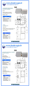 Fiche technique Charnières 546 - 556 – Fermod
