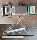 13 CINTI Poignée intérieure+ Kit montage avec poussoir, tubes de passageet tiges filetés avec écrous pour porte ep. maxi 180 mm