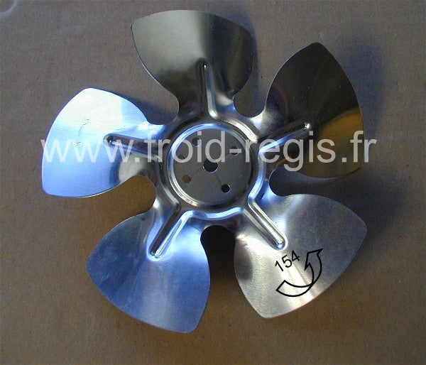 154-ASP hélice aspirante Ø 154 mm - 5 pales - angle 28°