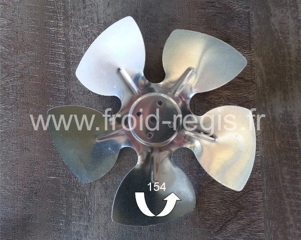154-SOU hélice soufflante Ø 154 mm - 5 pales - angle 28°