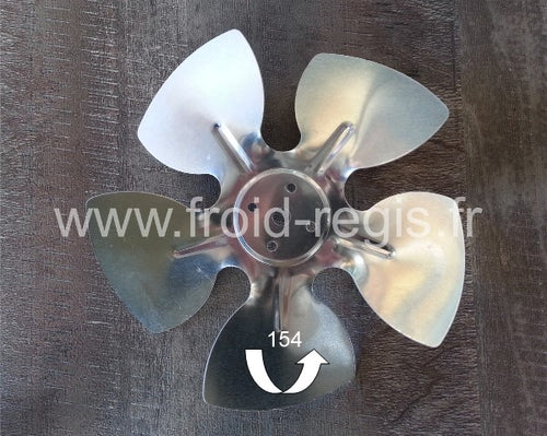 154-SOU hélice soufflante Ø 154 mm - 5 pales - angle 28°