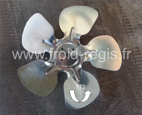 172-SOU hélice soufflante Ø 172 mm - 5 pales - angle 28°