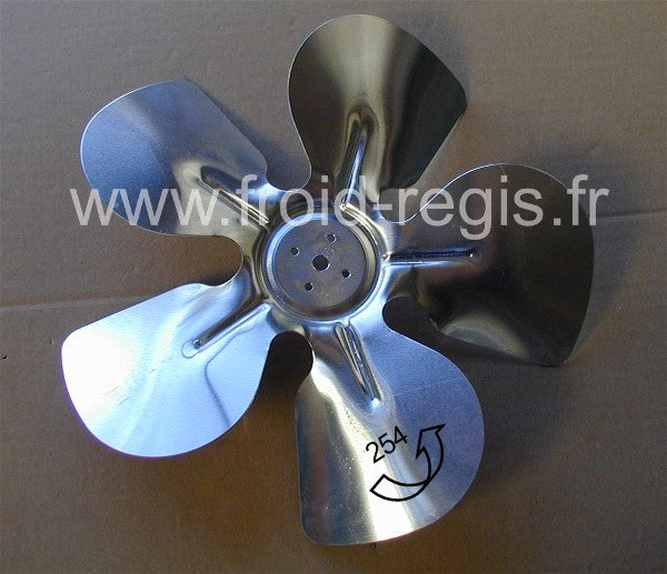 254-ASP hélice aspirante Ø 254 mm - 5 pales - angle 28°