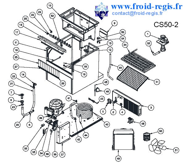 Schéma éclaté — Schéma FS20-FS90 - PIÈCES MACHINE