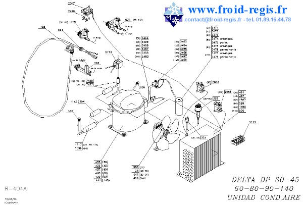 Schéma éclaté — Schéma DELTA DP30-DP140 - GROUPE AIR