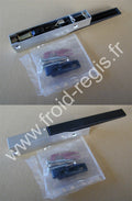 F560 Loqueteaux chromés mat / rilsan noirentraxe fixation 110 mm