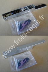 F570 - Loqueteaux chromés matentraxe fixation 110 mm
