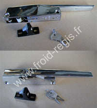 F795 - Loqueteaux chromés à cléentraxe fixation 133 mm