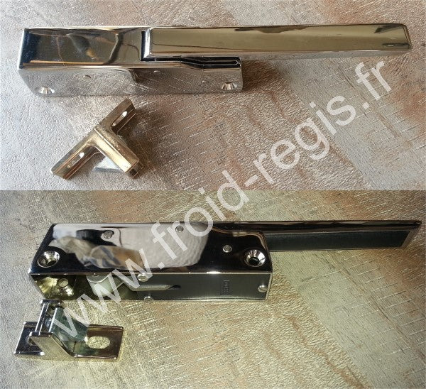 F880 Loqueteaux chromésentraxe fixation 104 mm