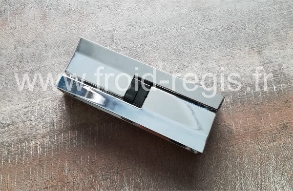 308 Charnière chromée brillant : épaisseur porte à partir de 34 mm interchangeable gauche/droite (axe/bord charnière 22/22 mm)