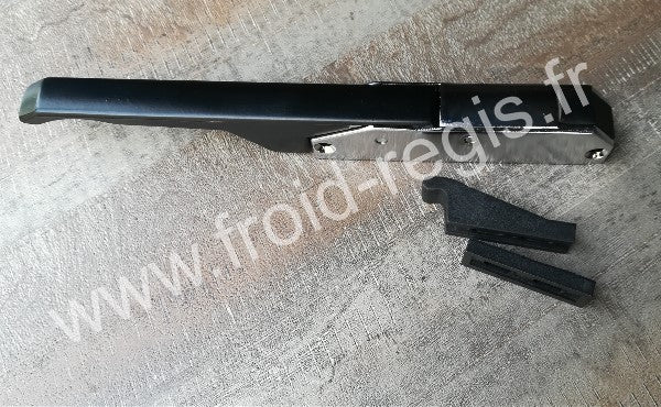 G51235PV Loqueteau chromé/noir FRIGOBOAT — entraxe 112 mm