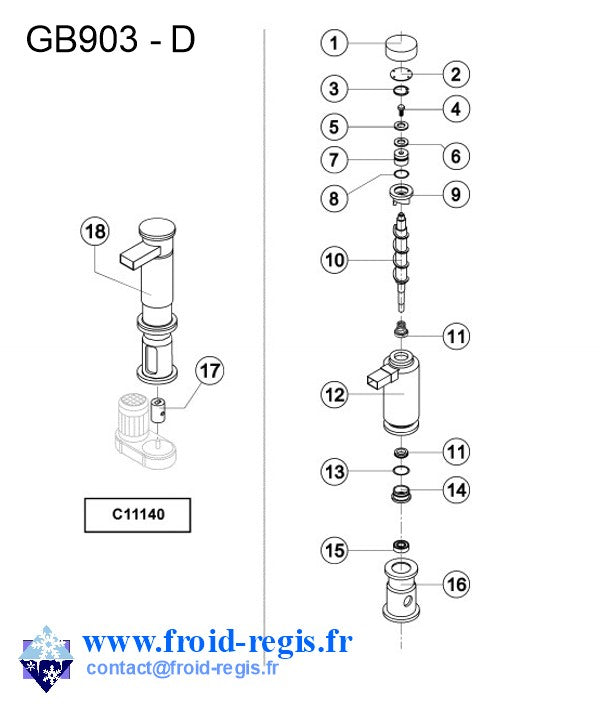 Schéma éclaté — GB601-1555 - PIÈCES MACHINE 2