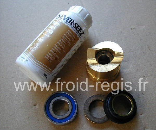 ICF-KIT-F Kit roulements, joints et graisse pour vis sans fin F80C-F125C-F100-F120-F200 (a remplacer tous les 5 ans) comprenand les pièces : 44(47+48), 43, 42 et 52. Merci d'indiquerle modèle et le numéro desérie de votre machineils sont indispensables