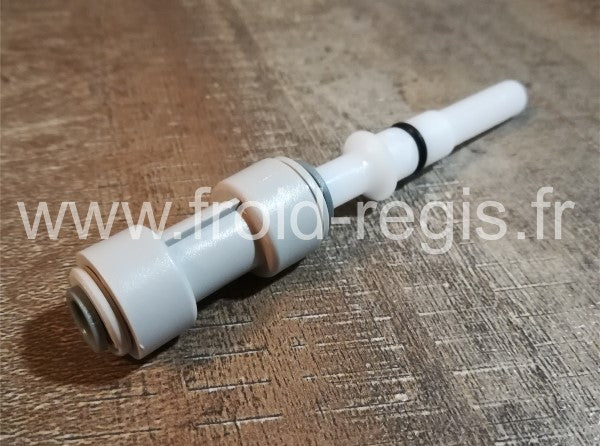ICF108R Kit retrofit pour gicleur arrivée d'eauen plastiquecode 06074200remplace code 79315300 Merci d'indiquerle modèle et le numéro desérie de votre machineils sont indispensables