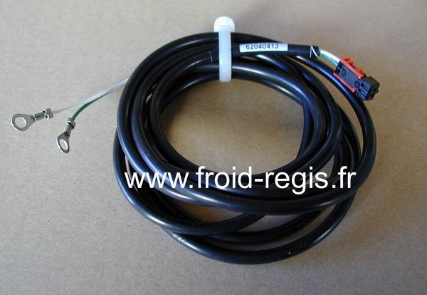 ICF206 Câble pour capteur de niveau d'eaupour ancienne carte ''PTC''code 62040413 Merci d'indiquerle modèle et le numéro desérie de votre machineils sont indispensables