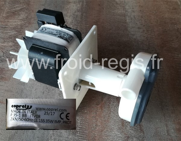 ITV5125 Pompe 230V/50Hz - 35W sortie diam.17mm - Lg.85mm pour DP20 - DP30 Merci d'indiquer le modèle de votre machine il est indispensable