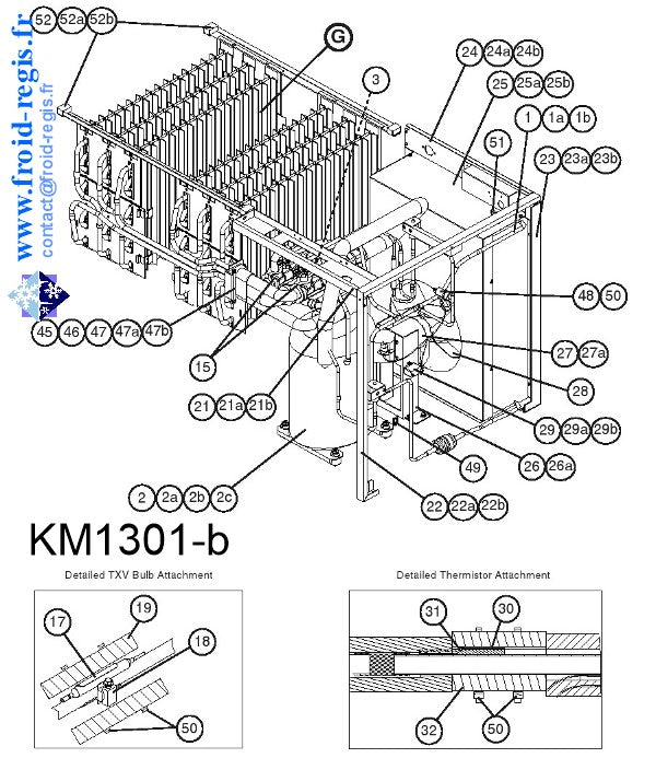 Schéma éclaté — Schéma KM1301 - GROUPE AIR