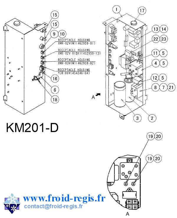 Schéma éclaté — Schéma KMD201-KMD270 - ÉLECTRONIQUE