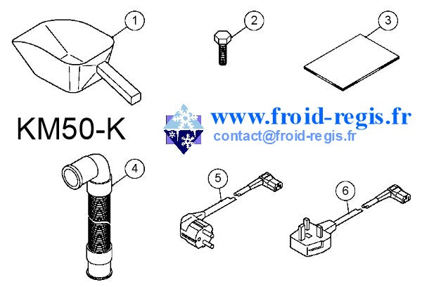 Schéma éclaté — Schéma KM35-KM50 - ACCESSOIRES