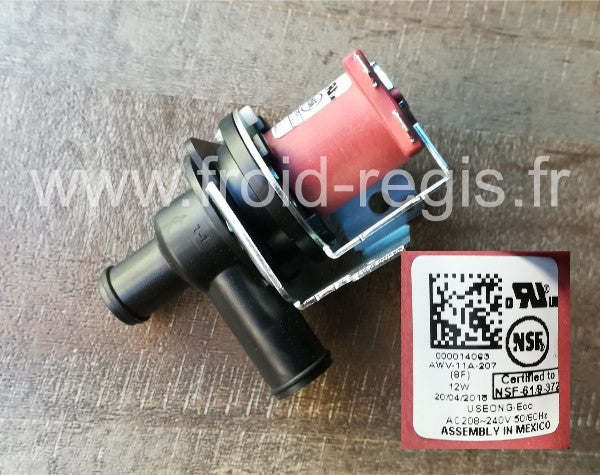 MAN-I302 Electrovanne de vidange / water dump valve 230V/50-60Hz U0140 à 0310 code 0001768 Merci d'indiquer le modèle et le numéro de série de votre machine ils sont indispensables