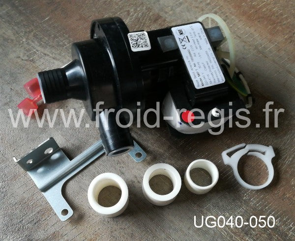 MAN-UG303-15 Pompe à eau / Water pump - 230V/50Hz pour EC040-050 code 040000038 Merci d'indiquer le modèle et le numéro de série de votre machine ils sont indispensables