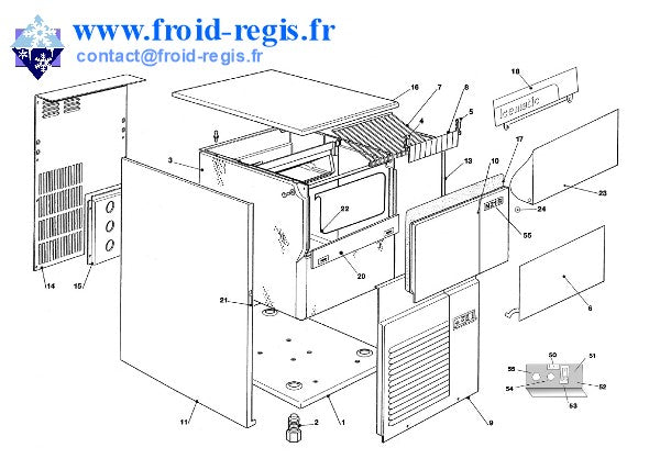 Schéma éclaté — Schéma N21 – CARROSSERIE