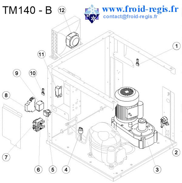 Schéma éclaté — TM140-450 - RÉGULATION