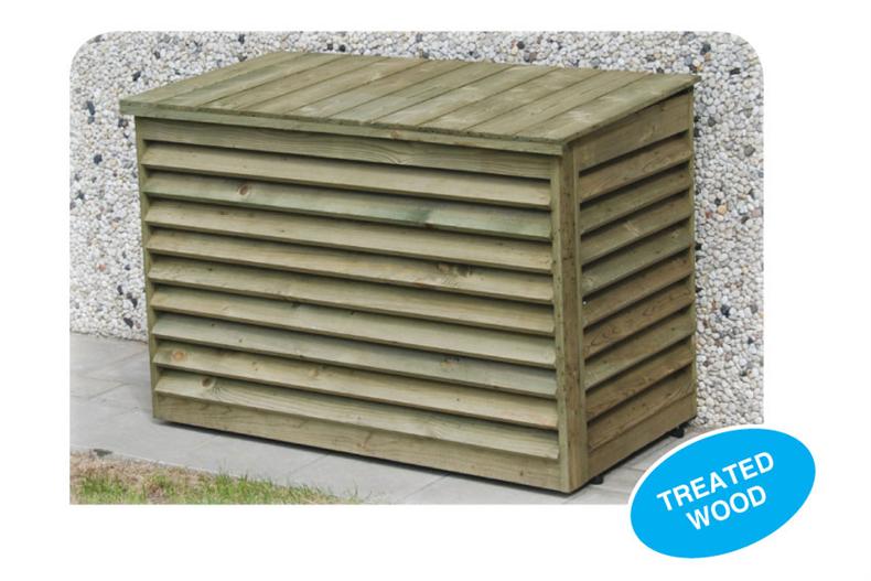 Cache en bois pour groupe extérieurL.1115 x P. 585 x H. 760 mm