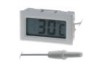 TMP-10 - -50°/+70°C livré avec pile sonde de 1 m - bulbe Ø9x36 mm dim. 26 x 48 x 11,5 mm Découpe : 46 x 26,6