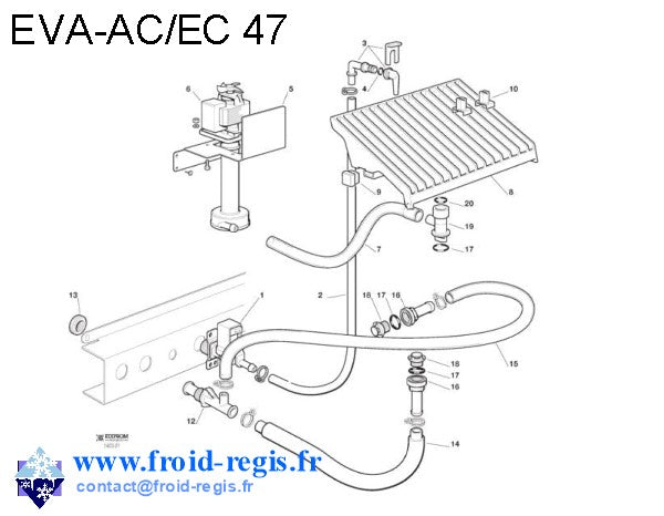 Schéma éclaté — Schéma ACM46-ACM86 - PIÈCES MACHINE
