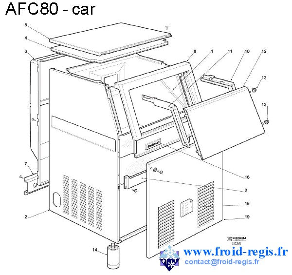 Schéma éclaté — AFC80 - CARROSSERIE