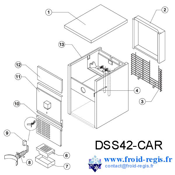 Schéma éclaté — DSS - CARROSSERIE