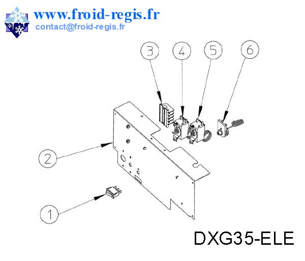 Schéma éclaté — DX35 - RÉGULATION