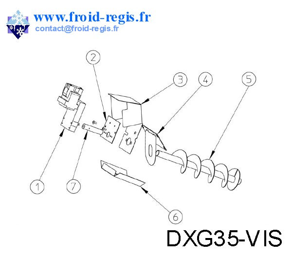 Schéma éclaté — DX35 - CONVOYEUR