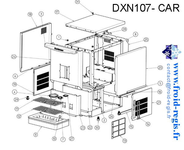 Scotsman DXN100-DXN207 Series Dispenser