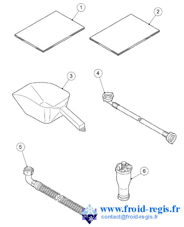 Schéma éclaté — FM251-600-AE - ACCESSOIRES