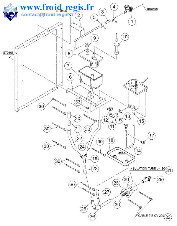 Schéma éclaté — FM80-170-EE - CIRCUIT EAU