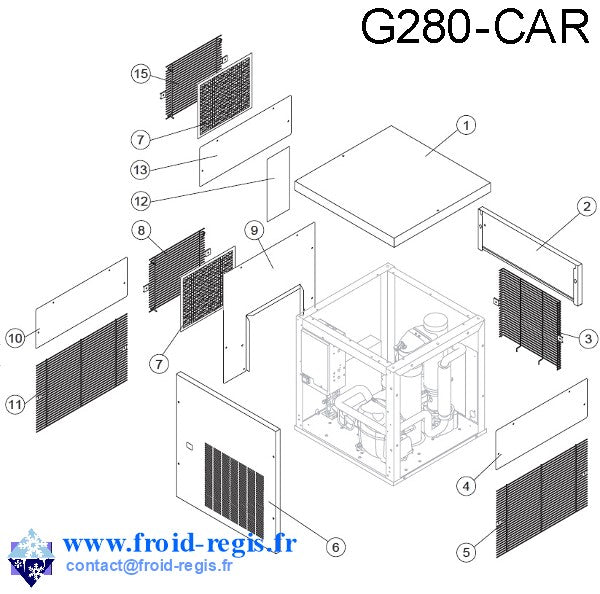 Schéma éclaté — G160-510-HC - CARROSSERIE