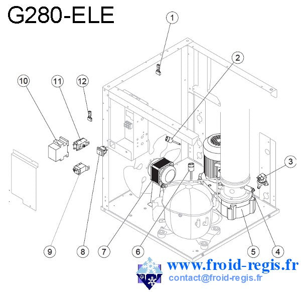 Schéma éclaté — G160-510-HC - RÉGULATION