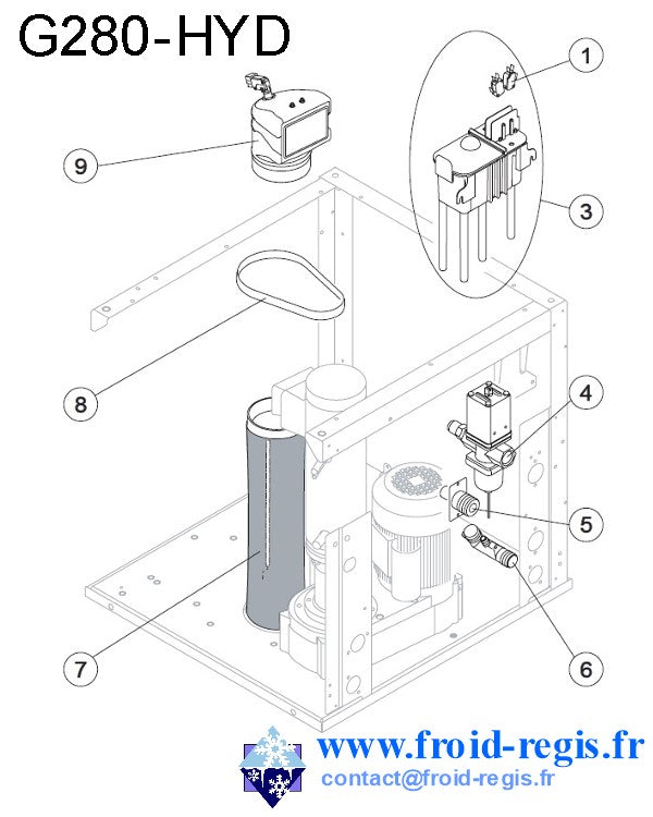 Schéma éclaté — CIRCUIT EAU