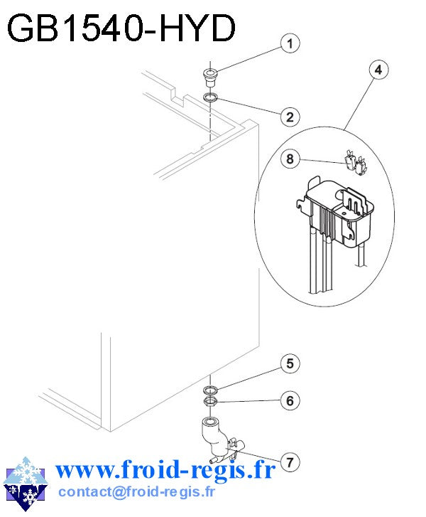 Schéma éclaté — CIRCUIT EAU