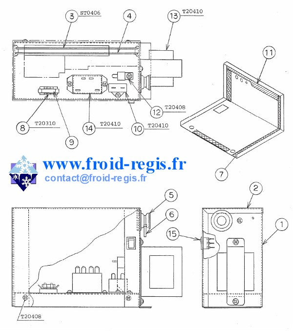 Schéma éclaté — Schéma IM21-IM240 - COMMANDE ÉLECTRIQUE