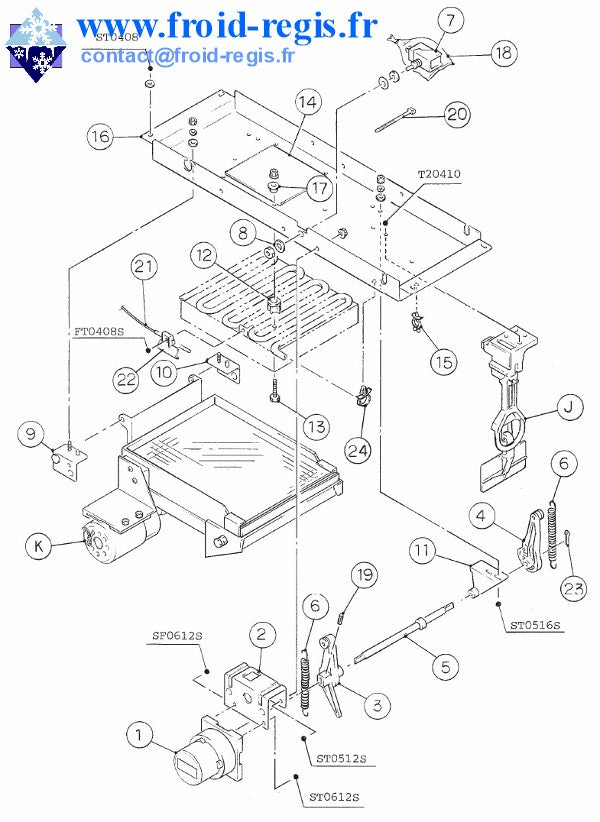 Schéma éclaté — Schéma IM21-IM240 - PIÈCES MACHINE